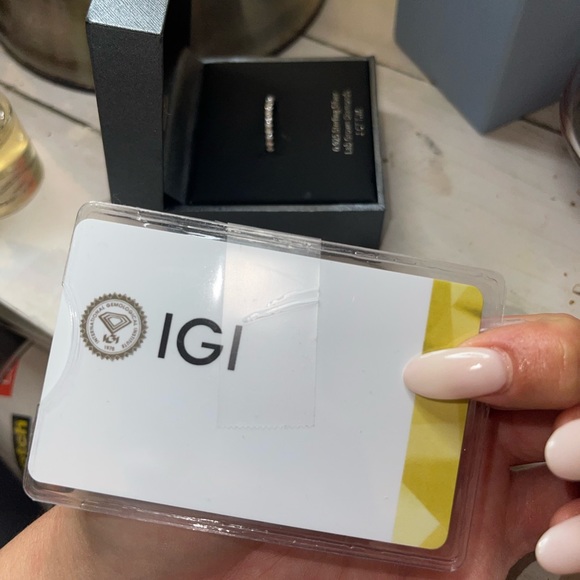 1CTW LAB DIAMOND ETERNITY BAND 925 sterling silver - Picture 6 of 6